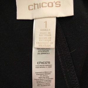 Chico’s ankle pants size 1 Black
